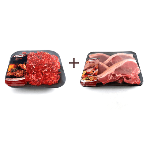Beef Mince & Pork Chop Combo